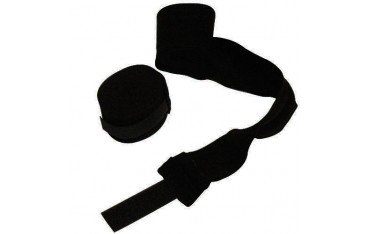 Bandes de boxe coton élastique (la paire) - 4,5 m - NOIR