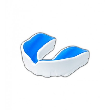 Protège dents Gel simple, taille Senior, BLANC / BLEU + boîte