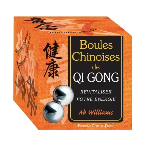 Boules chinoises de Qi Gong, coffret 2 boules + livre - Ab Williams