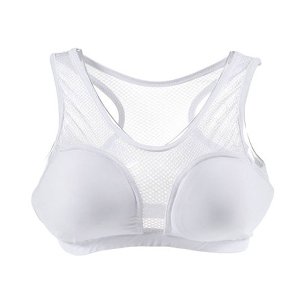 Protège poitrine, brassière en lycra avec 2 coques, taille XS