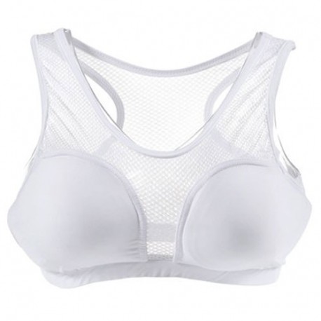 Protège poitrine, brassière en lycra avec 2 coques, taille XS