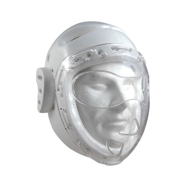 Casque combat intégral, plexiglass translucide