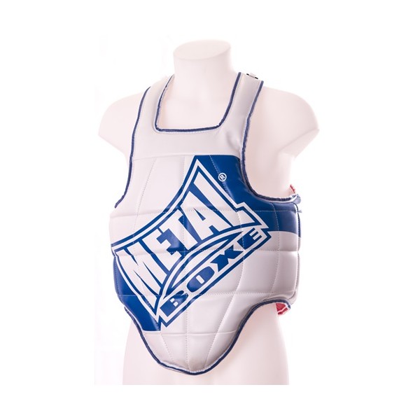 Plastron multi-disciplines MB réversible, taille XS - BLEU/ROUGE