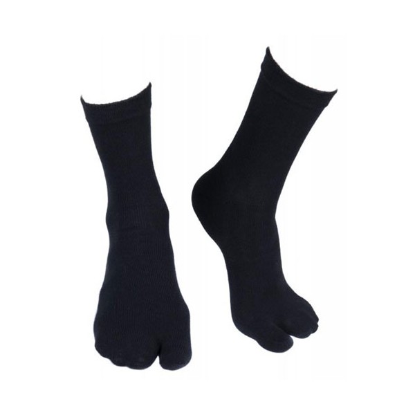 Chaussettes / Tabi en nylon élasthane, taille unique - NOIR