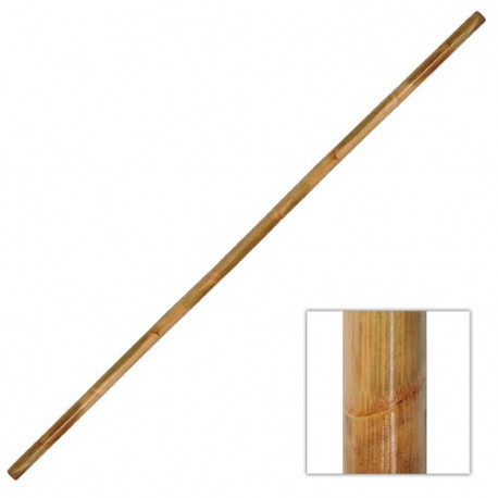 BO, bâton 180 cm (diam. 2.5 cm à 3 cm) - Rotin avec écorce