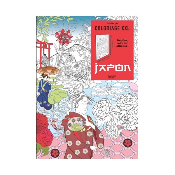 Japon, coloriage XXL, poster (art thérapie) -