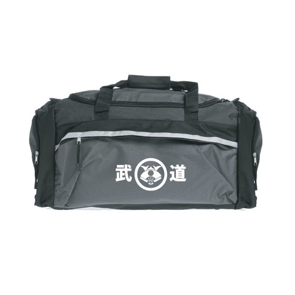 Sac de sport Budostore "New" 62x32x29cm, 29L, polyester - Noir & Gris