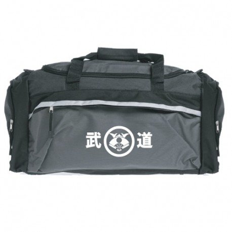 Sac de sport Budostore "New" 62x32x29cm, 29L, polyester - Noir & Gris