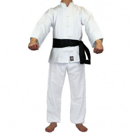 Tenue classique KUNG-FU & TAICHI, T 1/150 - 35%coton/65%poly BLANC