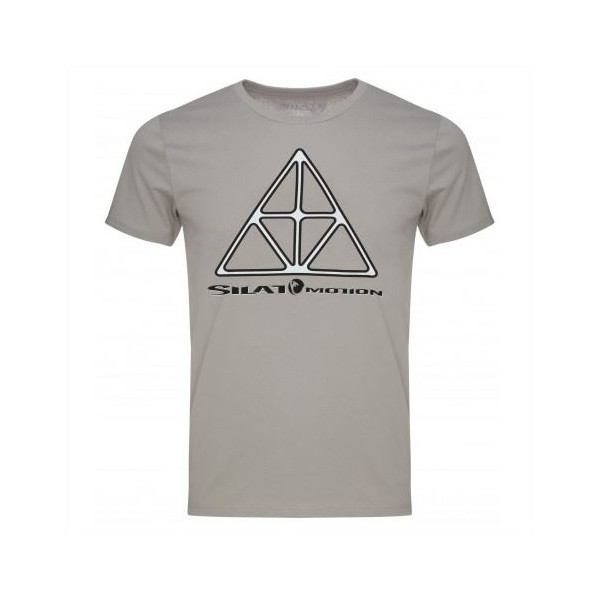 Tee-shirt SILAT MOTION "Triangle", 100% coton bio, T. S - GRIS