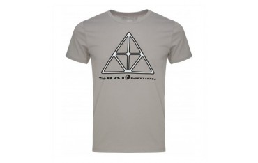 Tee-shirt SILAT MOTION "Triangle", 100% coton bio, T. S - GRIS