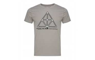 Tee-shirt SILAT MOTION "Triangle", 100% coton bio, T. XL - GRIS