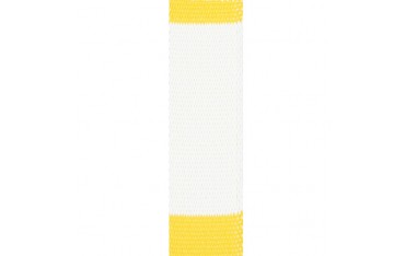 Ceinture sangle bicolore JUDO enfant - BLANC/JAUNE