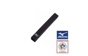 Ceinture piquée MIZUNO Chine "IJF", coton, 275 cm, T. 4 - NOIR