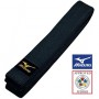 Ceinture piquée MIZUNO Japon "IJF", coton, 275 cm, T. 4 - NOIR