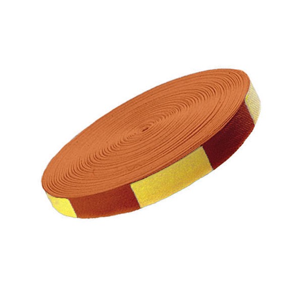 Ceinture sangle bicolore JUDO, rouleau coton 50 mètres - JAUNE/ORANGE