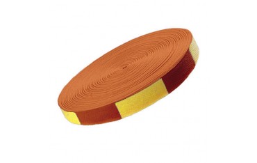 Ceinture sangle bicolore JUDO, rouleau coton 50 mètres - JAUNE/ORANGE