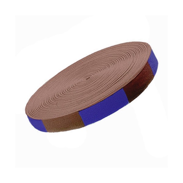 Ceinture sangle bicolore JUDO, rouleau 50 mètres - BLEU/MARRON