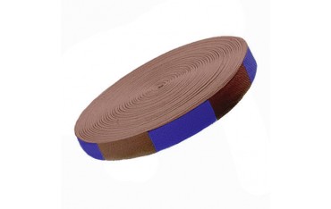 Ceinture sangle bicolore JUDO, rouleau 50 mètres - BLEU/MARRON