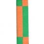 Ceinture sangle bicolore KARATE, rouleau 50 mètres - ORANGE/VERT