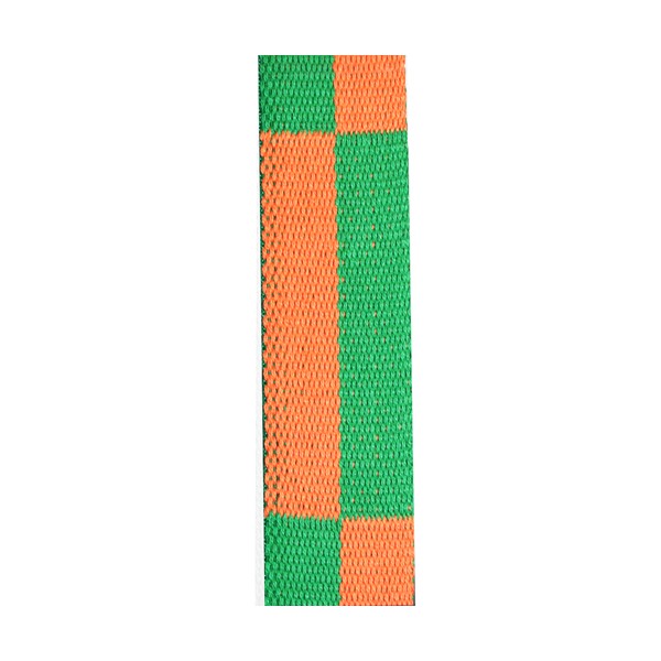 Ceinture sangle bicolore KARATE, rouleau 50 mètres - ORANGE/VERT