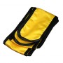 Ceinture Kung-Fu SATIN, 11 cm de large, long. 300 - JAUNE bords noirs