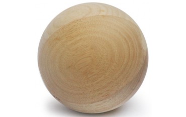 Balle de Taijiquan, bois deTilleul, diamètre environ 17,5 cm, poids environ 1,7 kgs
