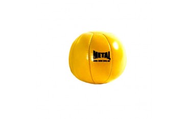 Médecine ball MB en vinyle, 1kg (jaune)