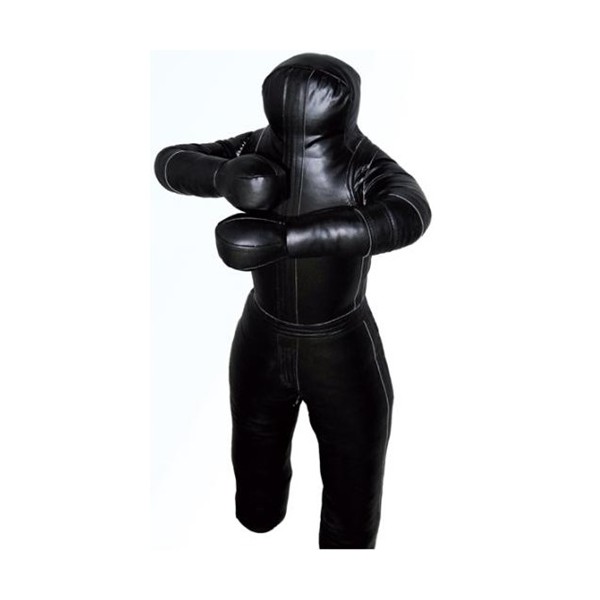 Mannequin de JUDO, GRAPPLING en Cuir artificiel NOIR - 175 cm / 40 kg