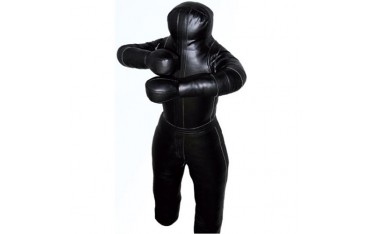 Mannequin de JUDO, GRAPPLING en Cuir artificiel NOIR - 175 cm / 40 kg