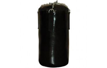 Sac de frappe 60 cm x 35, plein, PVC renf., chaîne+rotule - NOIR