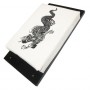 Makiwara mural GM "Dragon", mousse 30x23 sur planche - Coton Blanc