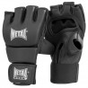 Gants d'entaînement de Combat Libre / Pancrace, en PU, METAL BOXE, Taille "Junior" - NOIR MAT