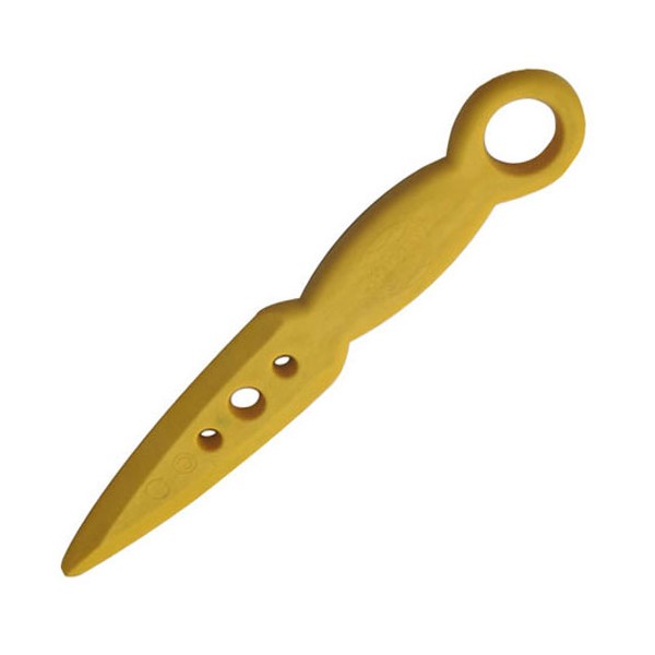 Couteau plastique FISFO, semi-souple - JAUNE