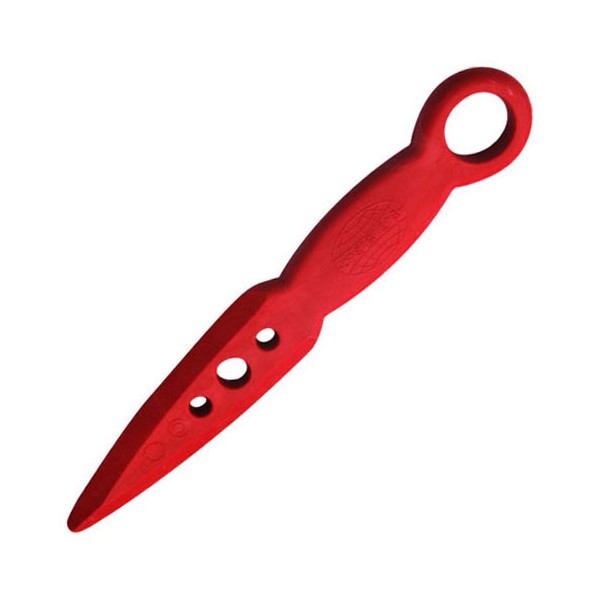 Couteau plastique FISFO, semi-rigide - ROUGE