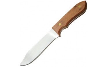 Couteau d'entraînement aluminium, manche bois, non- tranchant, 25 cm