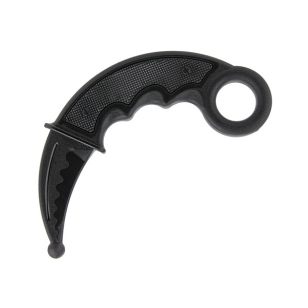 Karambit d'entraînement en plastique rigide, 17 cm - NOIR