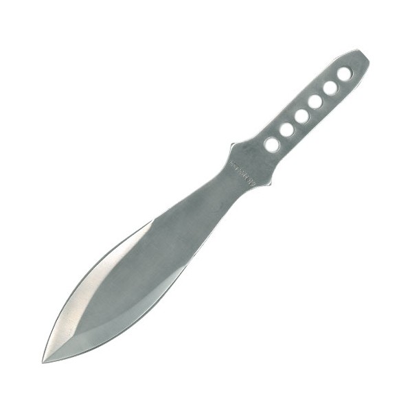 Couteau à lancer "tête lourde", 25.5 cm - Acier poli