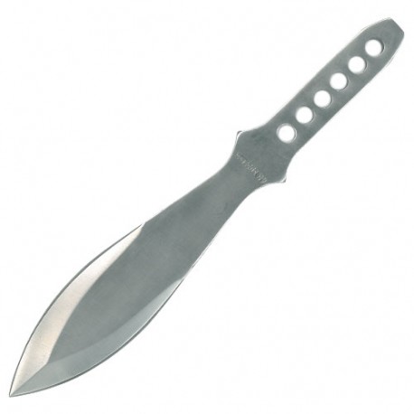 Couteau à lancer "tête lourde", 25.5 cm - Acier poli