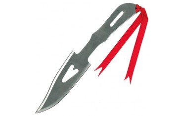 Couteau à lancer "coeur" 22 cm - Acier poli