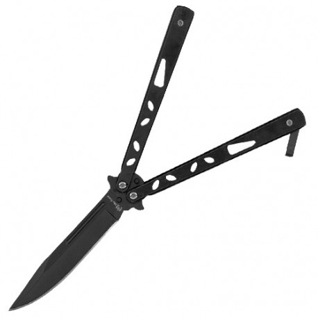 Couteau papillon Balisong (ovales, 13 cm fermé, lame 10 cm