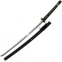 Katana tranchant Practical Pro, acier forgé 75 cm, four. laqué noir