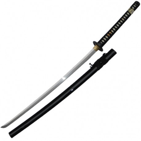 Katana tranchant Practical Pro, acier forgé 75 cm, four. laqué noir -  BudoStore