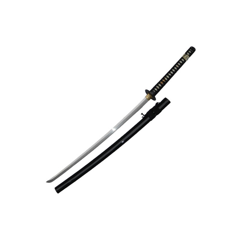 Katana tranchant Practical Pro, acier forgé 75 cm, four. laqué noir -  BudoStore