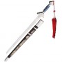Epée chinoise flexible avec fourreau, lame métal 76 cm