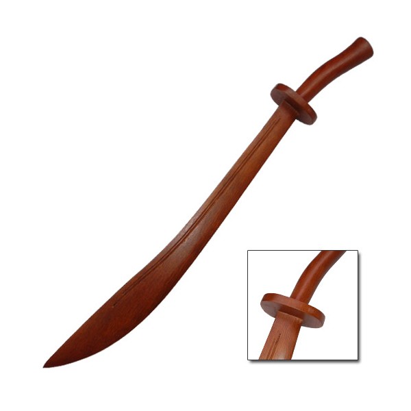 Sabre de Kung-Fu en bois, lame de 64 cm - Chêne rouge