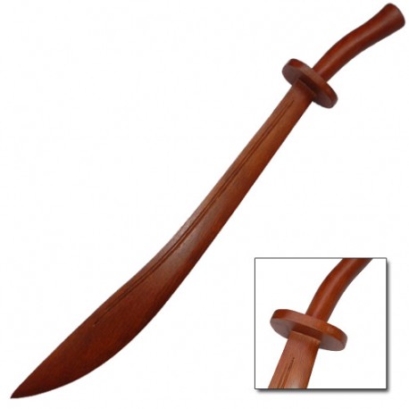 Sabre de Kung-Fu en bois, lame de 64 cm - Chêne rouge