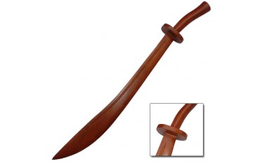 Sabre de Kung-Fu en bois, lame de 64 cm - Chêne rouge