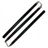 Bâton 3 sections coul noire (2 anneaux), 60 cm x 3 - Chaîne à rotule