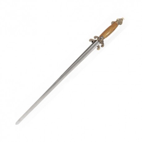 Epée chinoise double, lame métal 76 cm